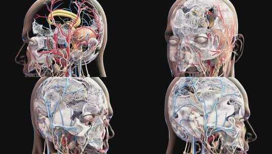 3D人脑结构高清在线视频素材下载