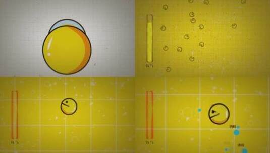 酵母发酵的分子动画高清在线视频素材下载