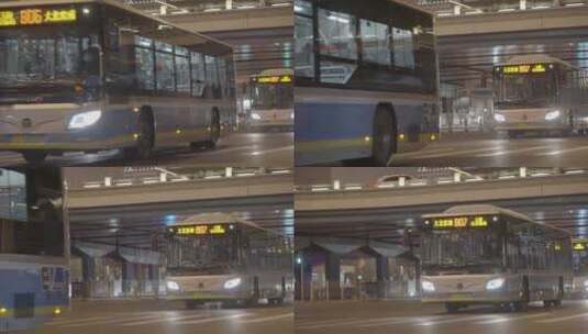 白领下班 城市通勤 夜景车流高清在线视频素材下载