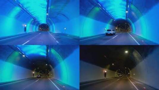 在隧道行车高清在线视频素材下载