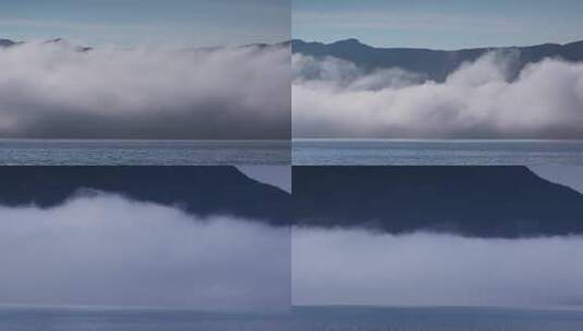4K河面晨雾流动高清在线视频素材下载