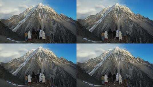 川西雅拉雪山高清在线视频素材下载