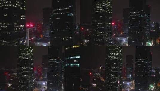 厦门观音山JFC航拍夜景高清在线视频素材下载
