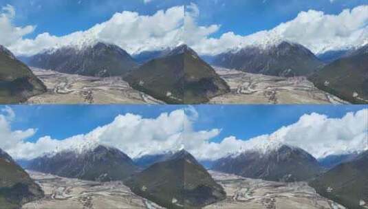 西藏自治区林芝市雅鲁藏布江自然风光高清在线视频素材下载
