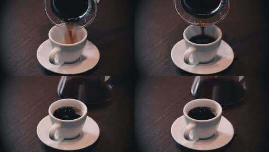 倒黑咖啡 制作咖啡高清在线视频素材下载