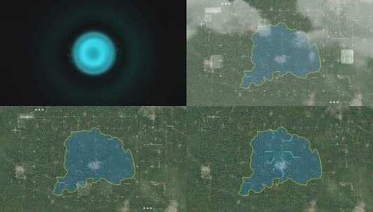 柘城县-豫地图高清在线视频素材下载