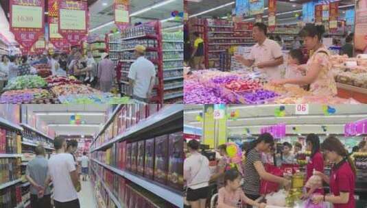 超市商场顾客购物实拍高清视频高清在线视频素材下载