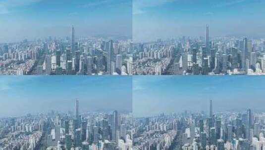 深圳平安金融中心航拍城市高楼大厦建筑风光高清在线视频素材下载