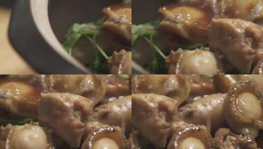 广州芳村叹佬榕树头鸡煲高清在线视频素材下载