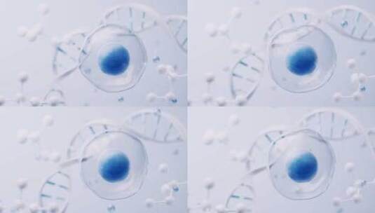 细胞与生物科技背景3D渲染高清在线视频素材下载