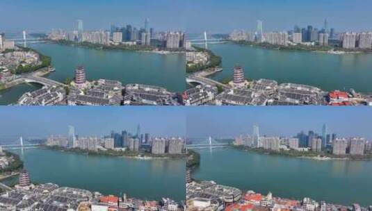 4K航拍广东惠州东江两岸风光2高清在线视频素材下载