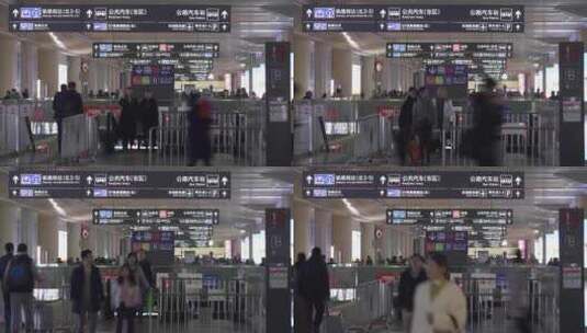 杭州东站延时高清在线视频素材下载