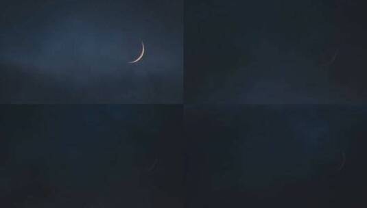 月升月落延时摄影高清在线视频素材下载