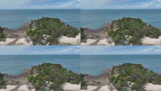 泰国苏梅岛波普海滩海湾航拍自然景观高清在线视频素材下载