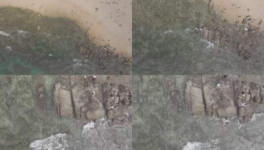海南万宁市日月湾沙滩航拍高清在线视频素材下载