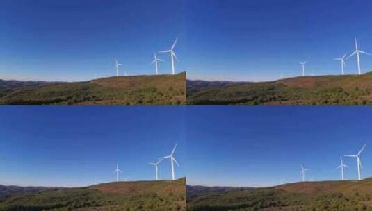 4K绿色能源清洁能源风力发电风电场高清在线视频素材下载