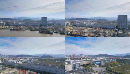 宁波华生国际家居广场城市环境高清在线视频素材下载