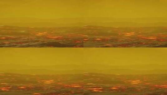 背景日落云下的熔岩场高清在线视频素材下载