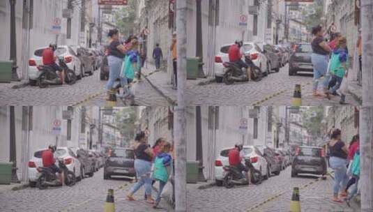 巴西城市街道人文高清在线视频素材下载