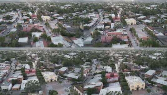 无人机在墨西哥南下加利福尼亚州的洛雷托老高清在线视频素材下载