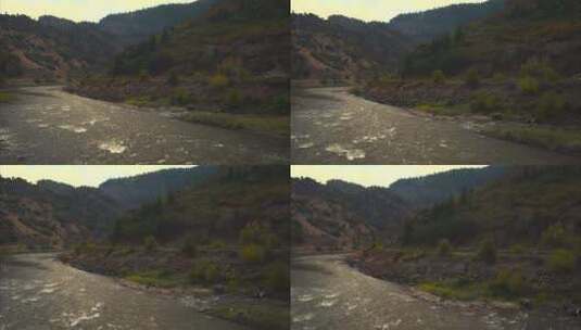 河流和山脉4K高清在线视频素材下载