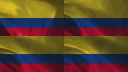 哥伦比亚国旗3D视频高清在线视频素材下载