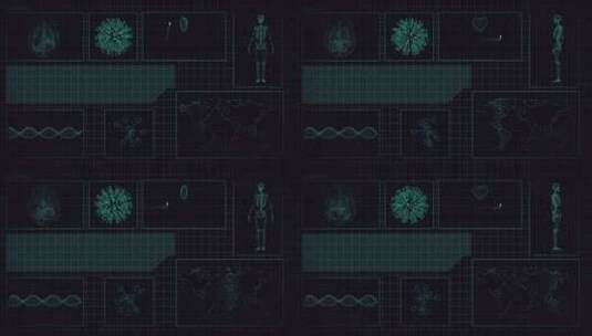 HUD医疗背景循环高清在线视频素材下载