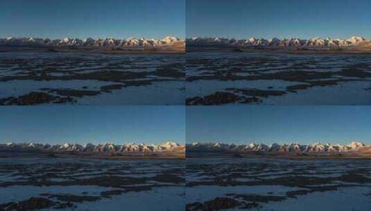 新疆喀什阿克陶塔喀喇昆仑山脉木吉火山延时高清在线视频素材下载