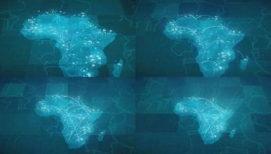 全球化非洲地图动画4K高清在线视频素材下载