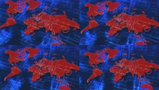 世界地图高清在线视频素材下载