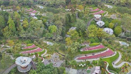 广州云萝植物园航拍高清在线视频素材下载