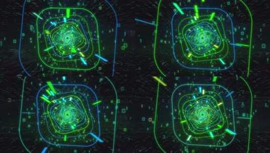 科技时空隧道 科技感隧道高清在线视频素材下载