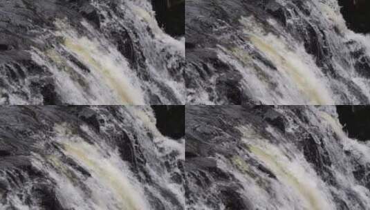 瀑布的特写镜头高清在线视频素材下载