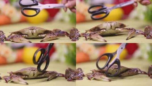 梭子蟹海蟹螃蟹 (22)高清在线视频素材下载