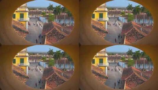 特立尼达古巴城的美景高清在线视频素材下载