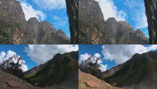 4k延时山区云层视频西藏丙察察风光高清在线视频素材下载