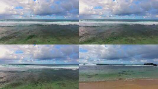 4k航拍大海海浪素材高清在线视频素材下载