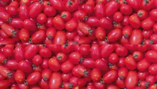 新鲜水果圣女果小番茄4k视频高清在线视频素材下载