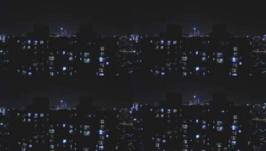 上海城市夜色高清在线视频素材下载
