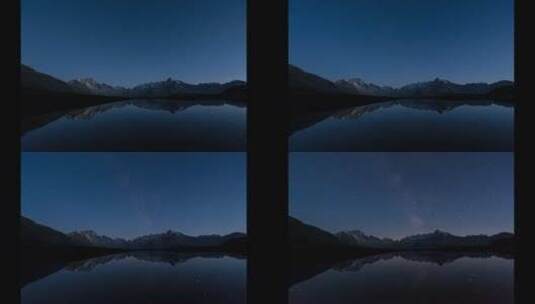 月光下的平静湖面高清在线视频素材下载