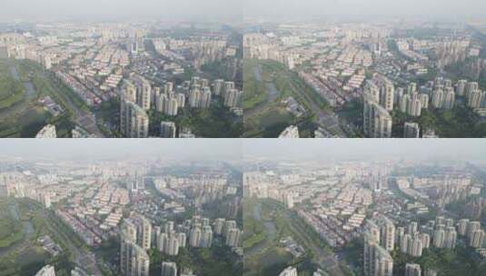 上海浦东新区花木兰路全景4K航拍高清在线视频素材下载