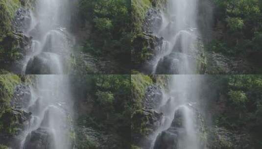 河流水流瀑布水花溪水自然森林 (3)高清在线视频素材下载