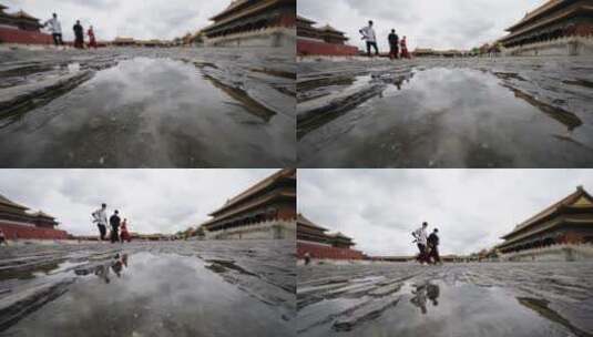 雨后故宫高清在线视频素材下载