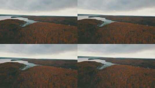 俄罗斯西伯利亚森林平原湖泊高清在线视频素材下载