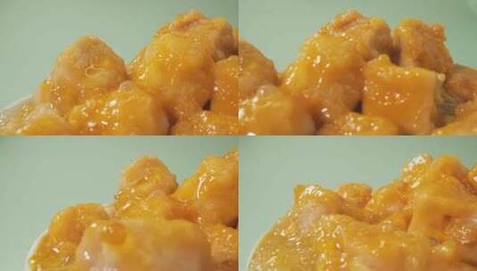 美食素材：甜品芋头展示高清在线视频素材下载