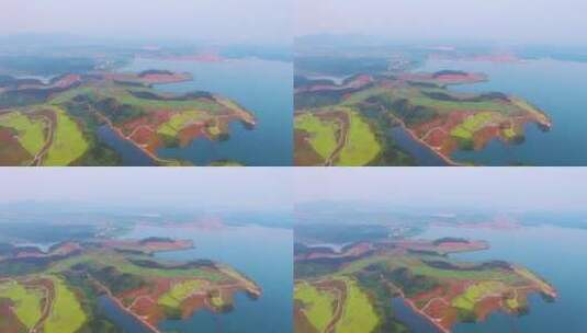 千岛湖泊高清在线视频素材下载