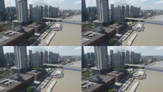 宁波老外滩4K航拍原素材高清在线视频素材下载