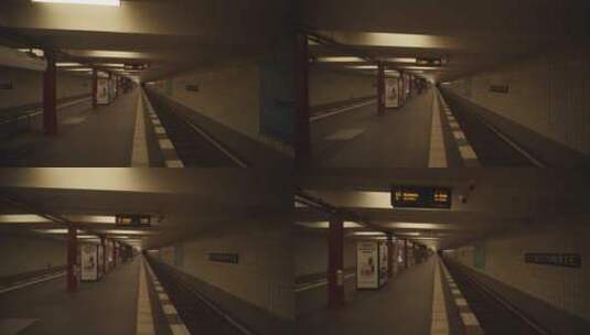 柏林的地下车站高清在线视频素材下载