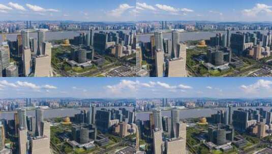 杭州钱江新城建筑群高清在线视频素材下载