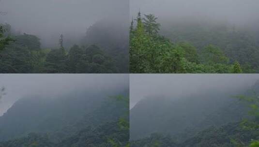 山间云雾缭绕高清在线视频素材下载